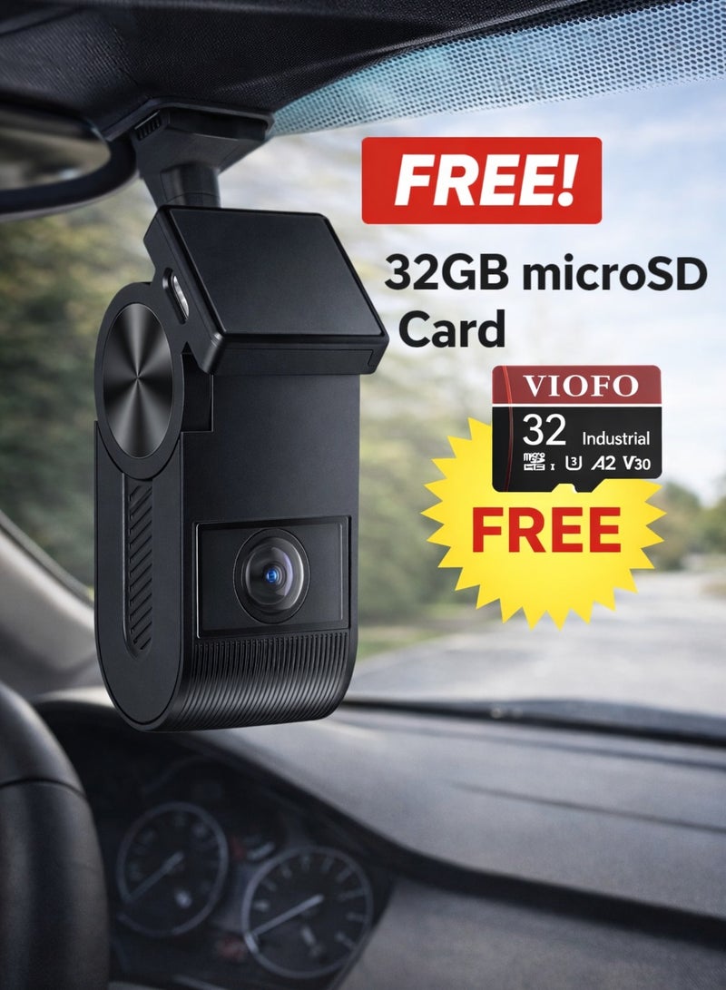 Viofo VS1 Mini 2K Dash Camera for Car with GPS, WiFi & Voice Control, Dash Cam, Car Dash Cam, Sony STARVIS 2 Night Vision ,24H Parking Mode, Support 512GB Max - Image 1